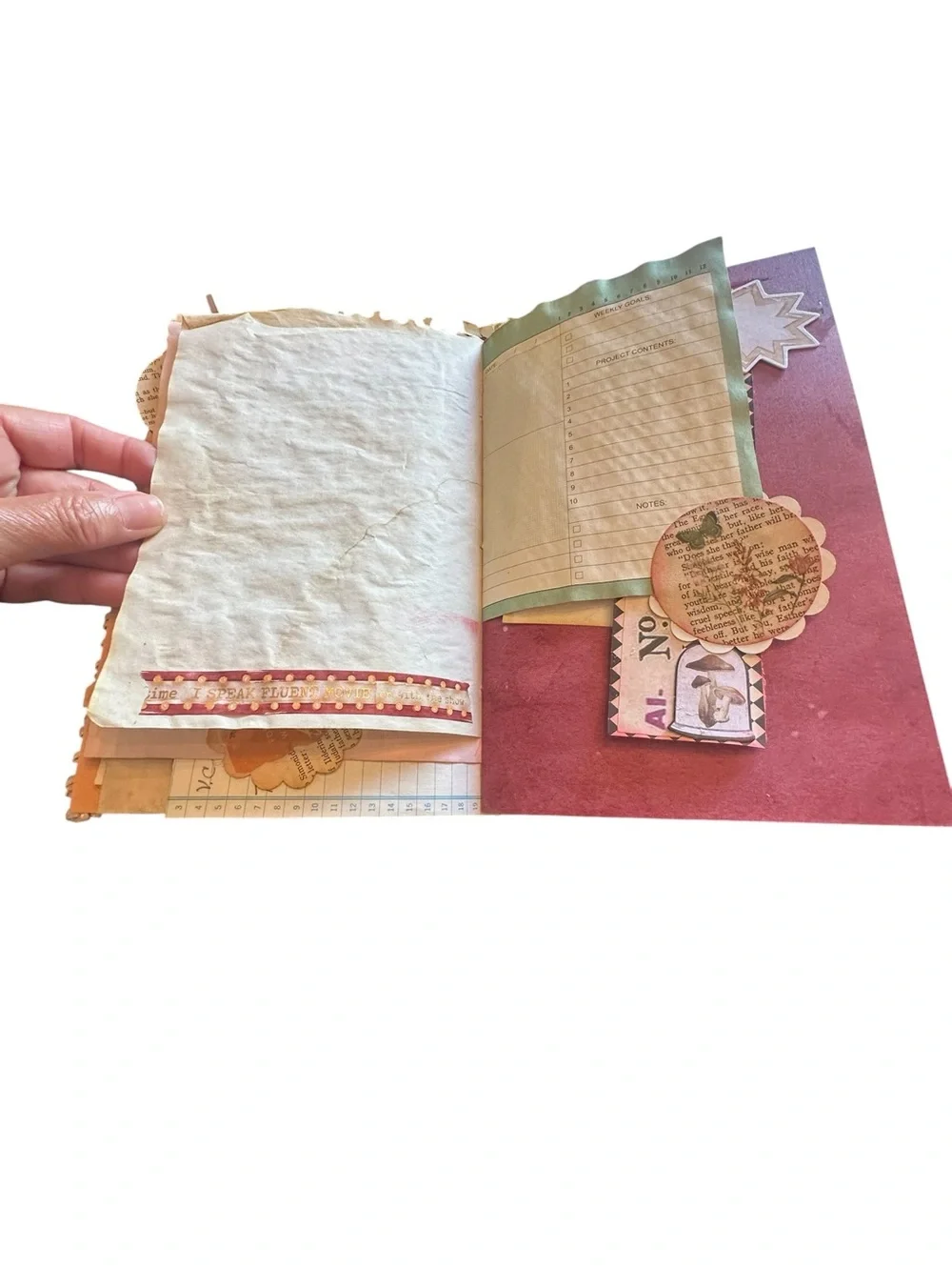 Handmade Junk Journal Theatre Theme One of a Kind